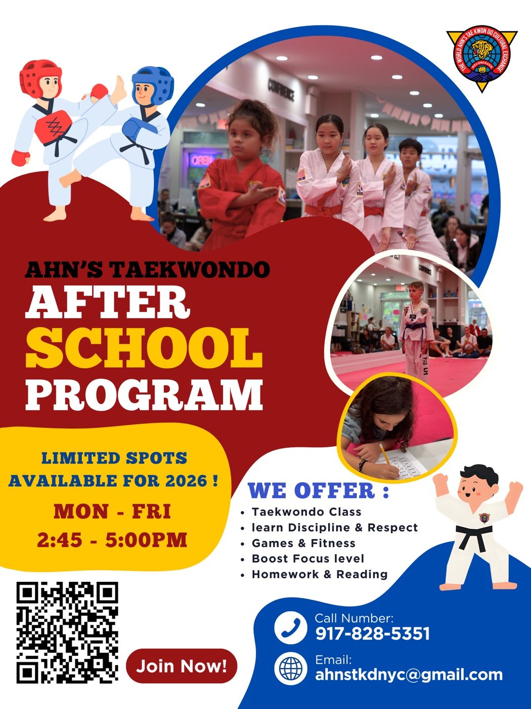 Ahns Tkd Nyc program flyer