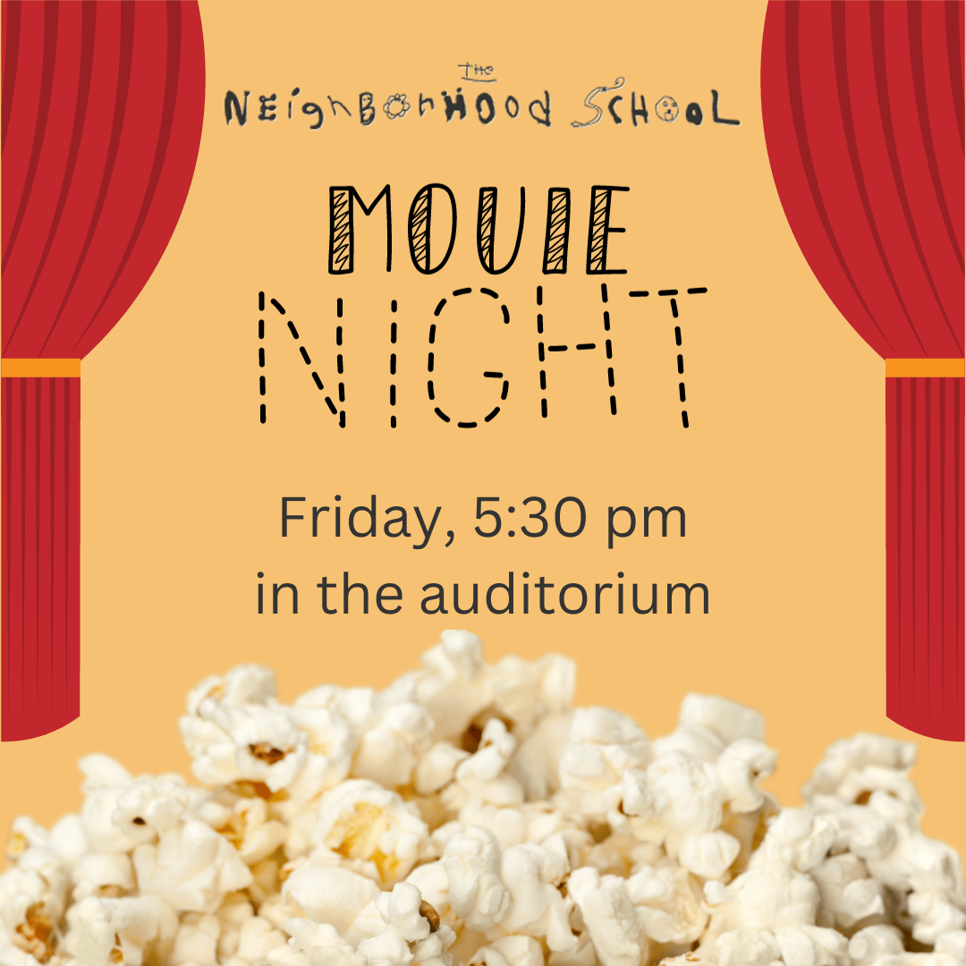 Movie Night flyer: Friday, October 16 in the auditorium