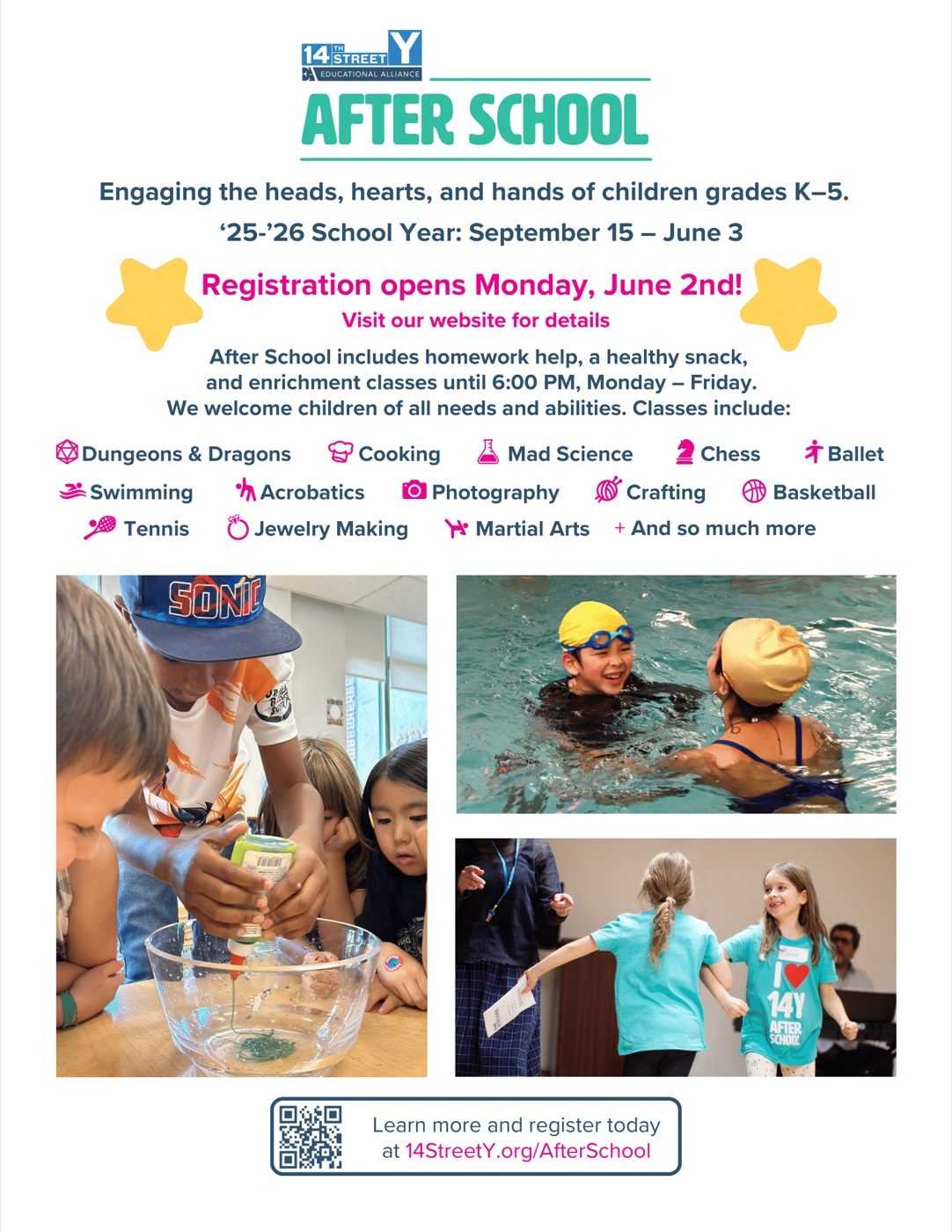 Fourteenth Street Y program flyer