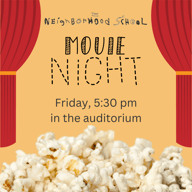 Movie Night flyer: Friday, October 16 in the auditorium