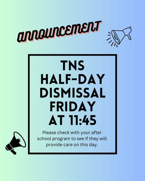 Half Day Friday March 13th poster