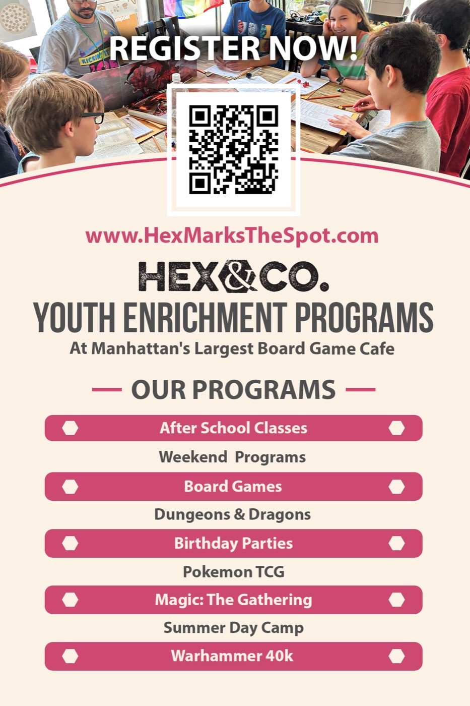 Hex And Co program flyer